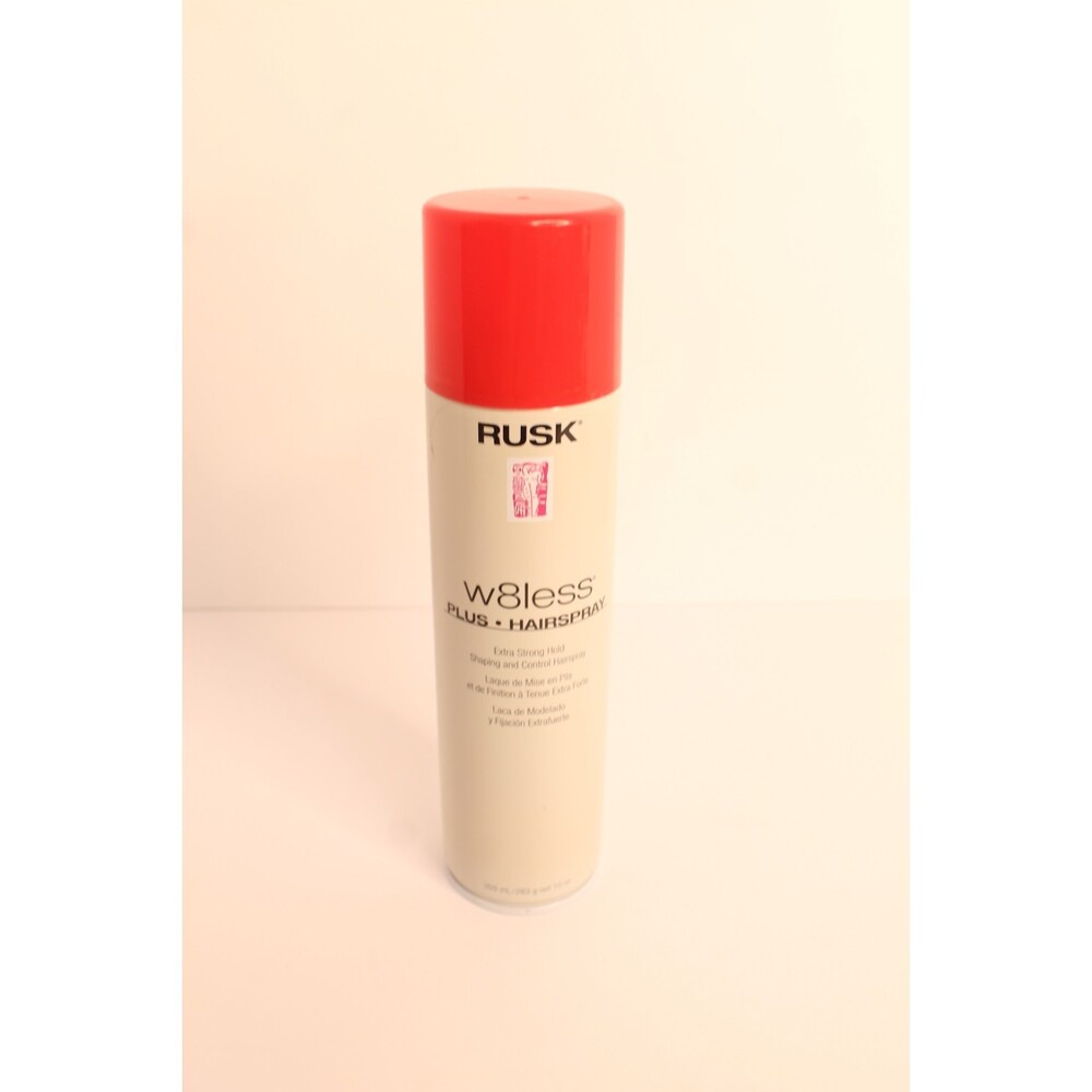 RUSK W8less Plus Hairspray Extra Strong Hold Shaping and Control NEW SEALED